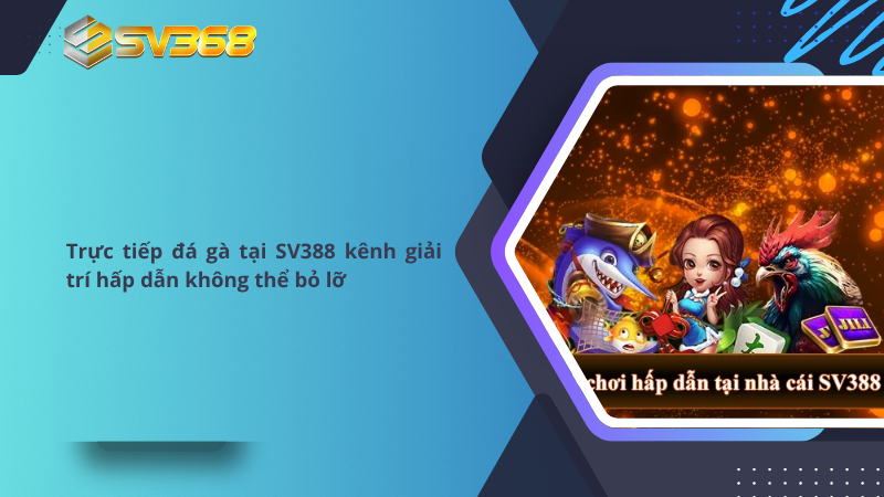 Trực tiếp đá gà tại SV388 kênh giải trí hấp dẫn không thể bỏ lỡ